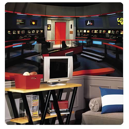 Star Trek Enterprise Bridge Chair Rail Pre-Pasted Mural